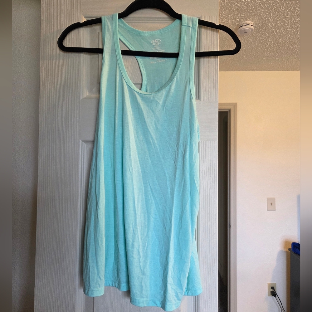 Light Aqua Racerback Avtive Tank Top